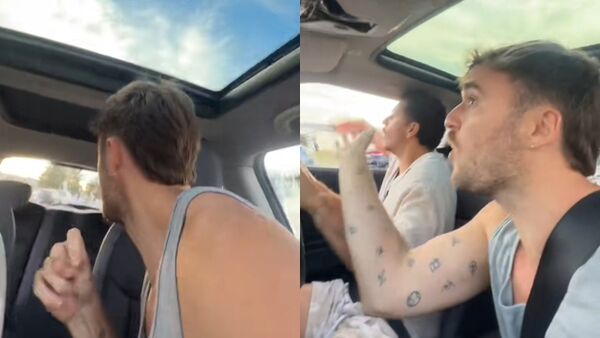 ▲▼涼鞋忘在海灘上！他們折返錄下「槍響瞬間」　崩潰喊：快逃。（圖／翻攝X）