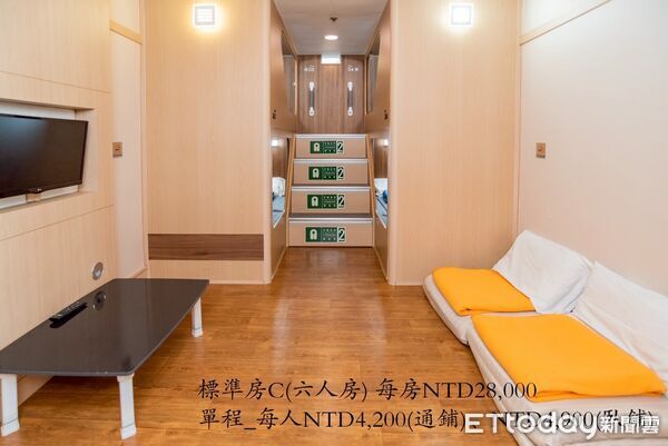 ▲▼基隆-石垣島的「八重山丸渡輪」共有7種房型。（圖／華岡集團提供）