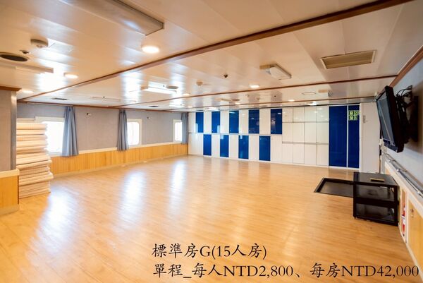 ▲圖為開放式臥鋪，共有三間。（圖／華岡提供）