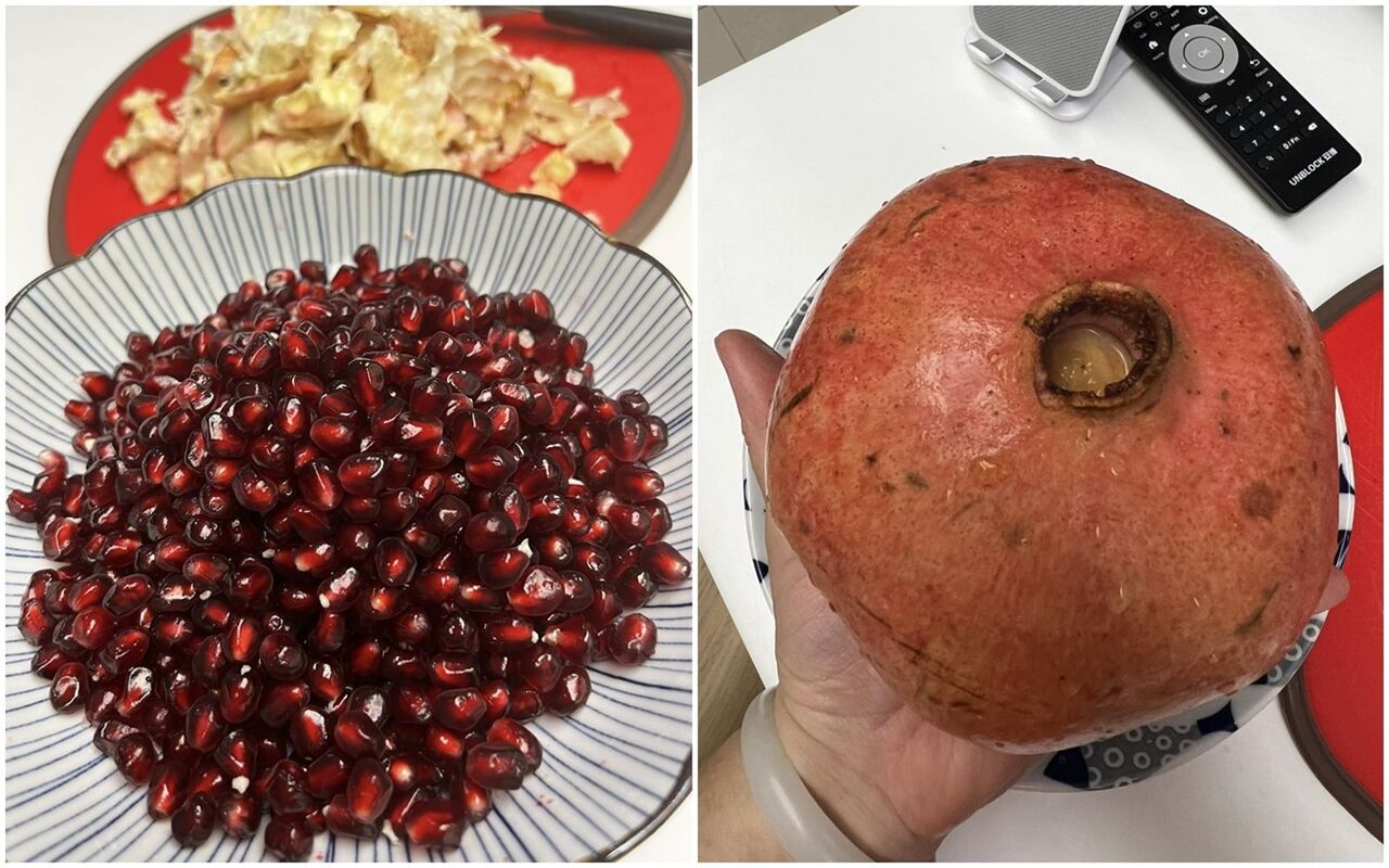 石榴怎麼吃? 內行人曝超快絕招:不會搞成像命案現場