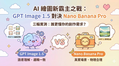 GPT Image 1.5 vs Nano Banana Pro　修圖與生成實測到底誰更強