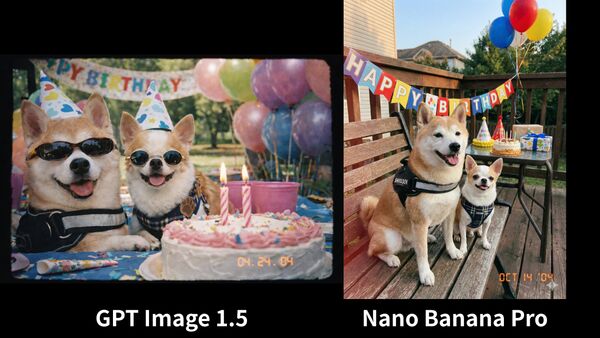 ▲▼GPT Image 1.5 vs Nano Banana Pro實測。（圖／AI生成）