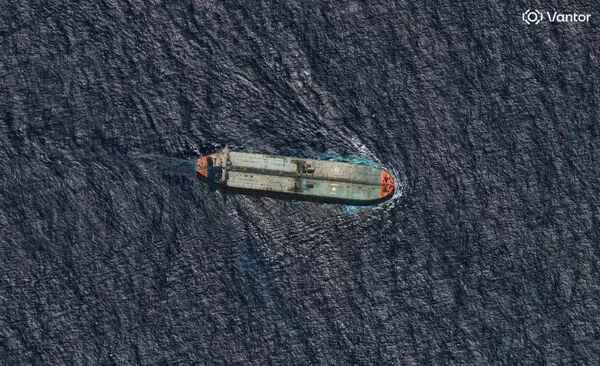 ▲▼美國12月12日在委內瑞拉海岸附近扣押的原油油輪斯基珀號（Skipper）。（圖／達志影像／美聯社）