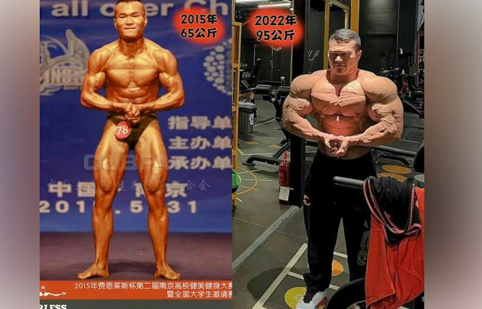 ▲▼30歲中國健美冠軍王昆。（圖／香港01提供）