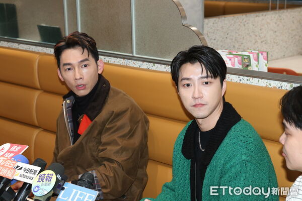 ▲▼江宏傑、温昇豪出席《客家廚房》第二季記者會。（圖／讀者提供）