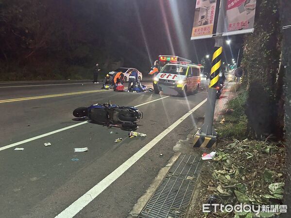 ▲▼澎湖縣馬公市17日晚間發生死亡車禍。（圖／記者陳洋翻攝）