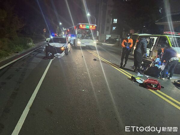 ▲▼澎湖縣馬公市17日晚間發生死亡車禍。（圖／記者陳洋翻攝）