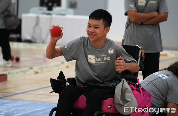 ▲▼台灣地板滾球選手塗煜鈞。（圖／記者蔡厚瑄攝）