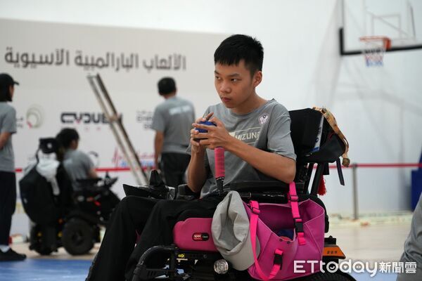 ▲▼台灣地板滾球選手塗煜鈞。（圖／記者蔡厚瑄攝）