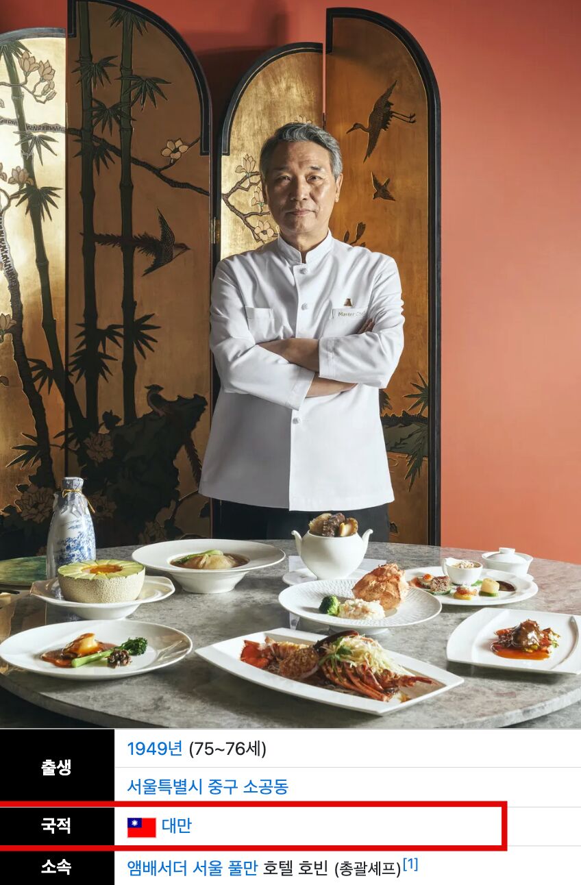 ▲▼▲▼▲▼ 《黑白2》「神級主廚」侯德竹是台灣籍！背景超狂　連胡錦濤都稱讚。（圖／翻攝自namu維基）