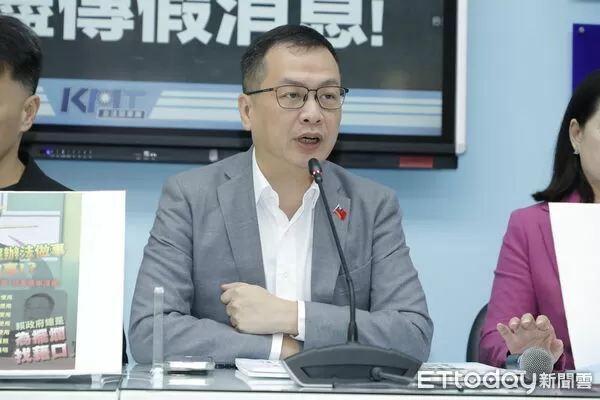 ▲▼國民黨立法院黨團召開「騙騙騙! 施政不利就詐騙 政院盡傳假消息!」記者會，書記長羅智強、首席副書記長林沛祥、副書記長許宇甄出席。（圖／記者湯興漢攝）