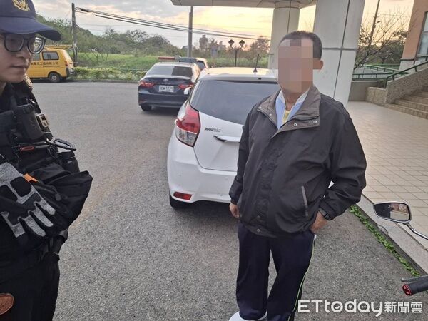 ▲李姓男子寒風中迷途5公里。（圖／大園警分局提供）