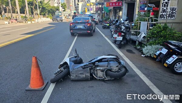 ▲屏東市忠孝路交通事故。（圖／記者陳崑福翻攝）
