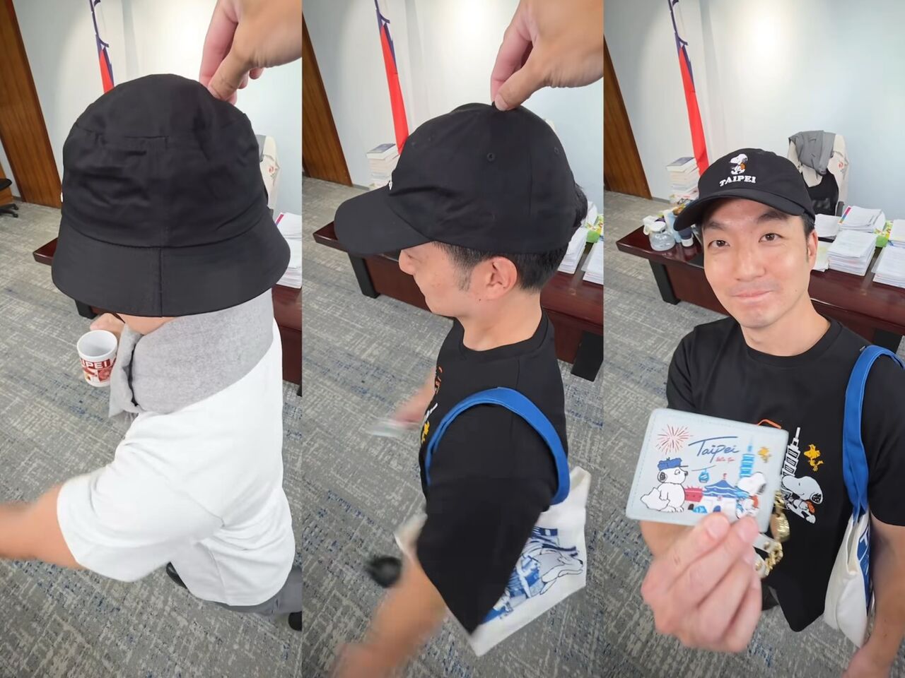 大玩「提帽小人」!蔣萬安宣傳北市聯名史努比 笑與大寶先討論