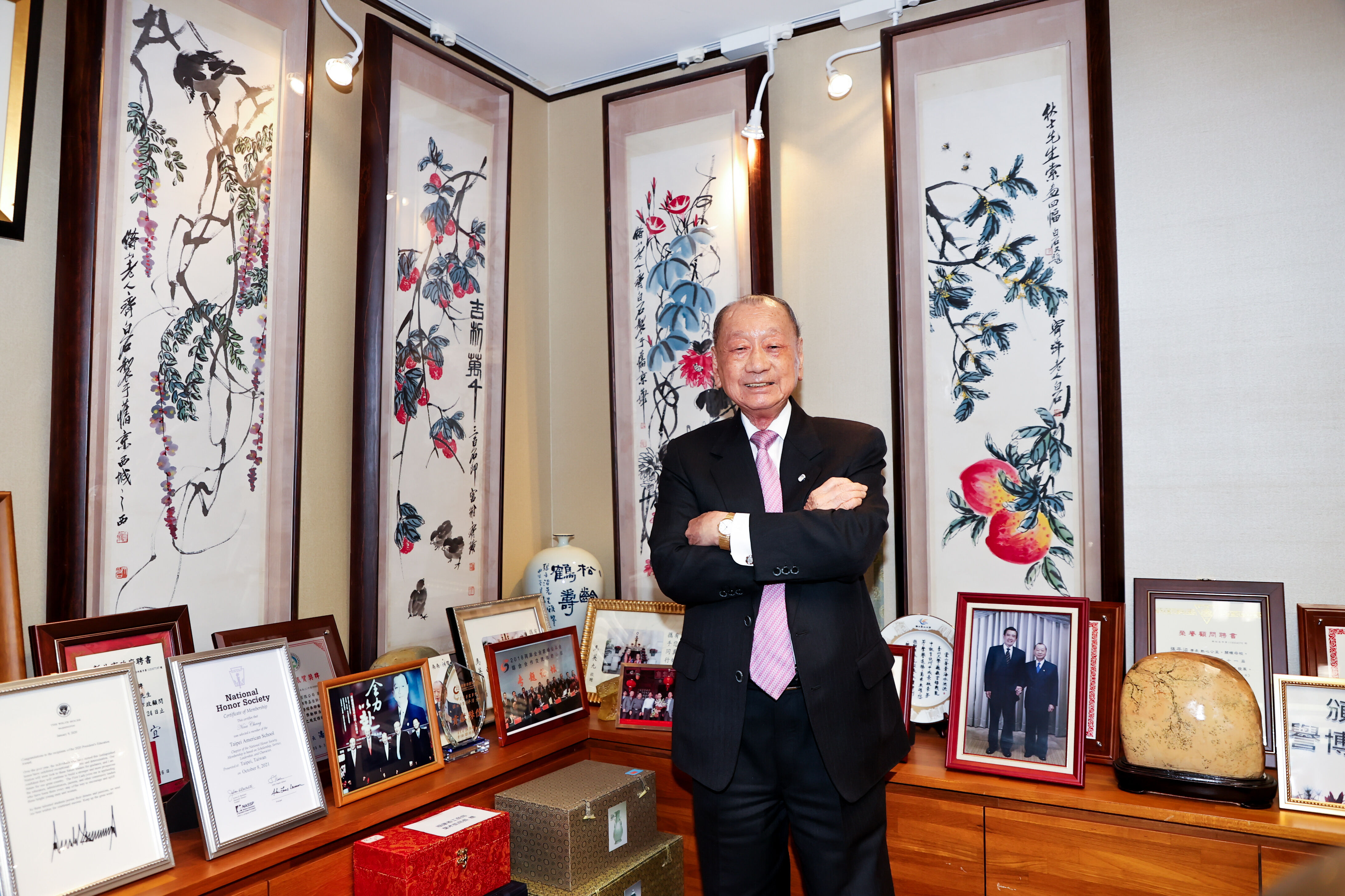▲▼ 專訪張平沼談收藏藝術品       。（圖／記者徐文彬攝）