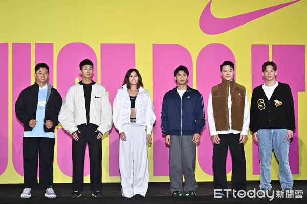 ▲▼鄭宗哲(左起)、周庭印、張博雅、楊勇緯、唐嘉鴻、王冠閎出席出席Nike Innovation Showcase I 科技解密展。（圖／記者李毓康攝）