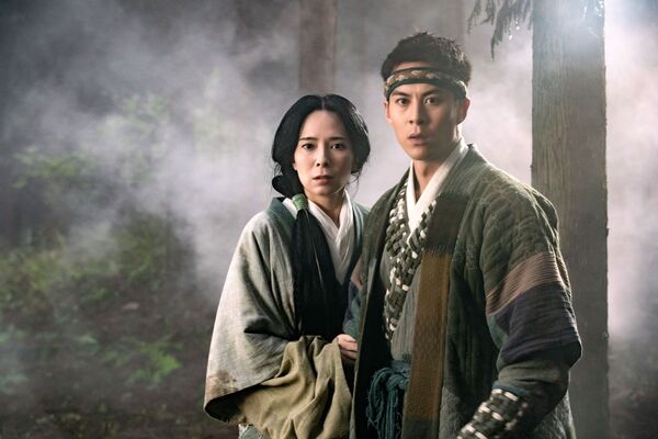 ▲《尋秦記》古天樂、郭羨妮 朱鑑然、黃文標、單天樂、歐瑞偉、苗僑偉。（圖／華映提供）