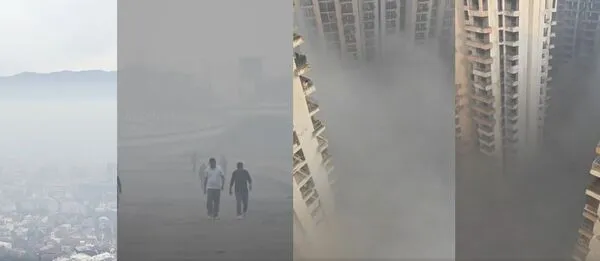 冬季霧霾籠罩塞拉耶佛市區，能見度大幅下降，當局緊急啟動交通與施工管制因應空氣汙染。（翻攝自X）