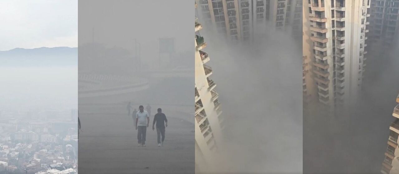 「濃霧罩城像末日」塞拉耶佛空汙看不見路 航班取消、學校停課