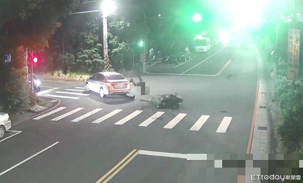絕命畫面!25歲修車男下班遇死劫 直撞左轉轎車「口鼻噴血亡」