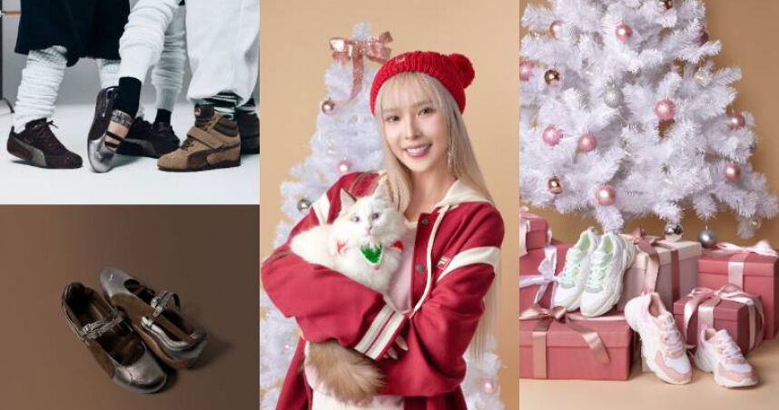 編輯私心推！PUMA巧克力棕賽車鞋時髦破表&hellip;Rina同框愛貓上腳FILA緞帶老爹鞋、甜炸貓奴心