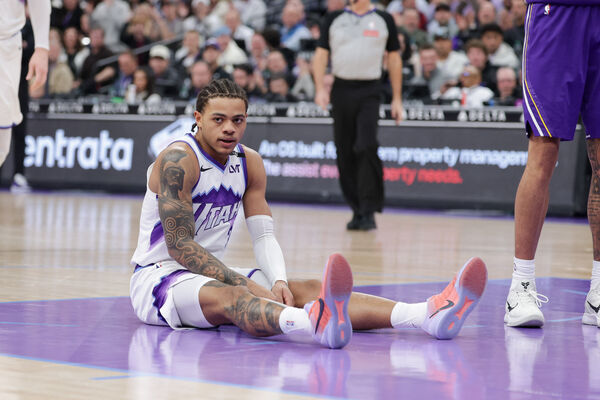 ▲湖人唐西奇、爵士喬治。（圖／路透） 