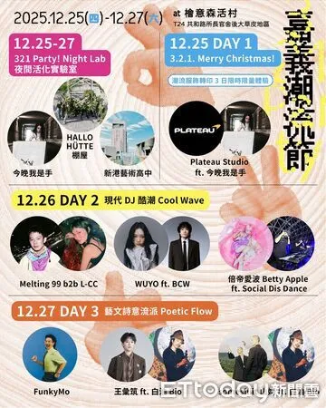 ▲▼   《321 Party! 嘉義潮流節》登場！潮流藝人、前衛聲響全面引爆  。（圖／嘉義市政府提供）