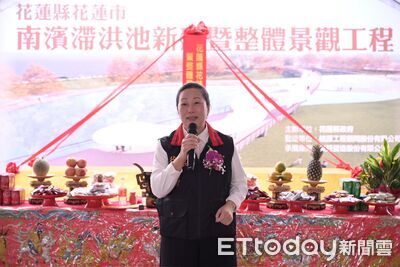 花蓮版「秋紅谷」南濱滯洪池工程動土　兼顧防洪與生態休憩