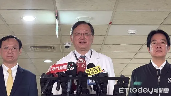 ▲▼賴清德到台大醫院探視捷運攻擊案傷者，衛福部長石崇良、台大醫院院長余忠仁陪同。（圖／記者洪巧藍攝）