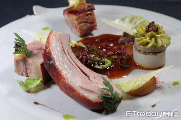 ▲米其林一星 La Vie 推新菜！屏東乳豬入菜　6道式套餐4千元有找。（圖／記者黃士原攝）