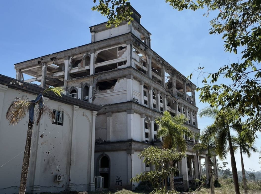 ▲▼柬埔寨軍事基地「偽裝成賭場」遭泰F-16轟炸　10士兵喪命。（圖／翻攝自Khaosod）