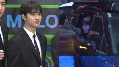 D.O.趕上婚禮了!MMA典禮搭車直奔金宇彬身邊 快速衝進飯店找哥哥