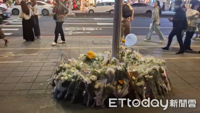 誠品南西店停業1天 門口擺放鮮花氣球:人神共憤、地獄不容!