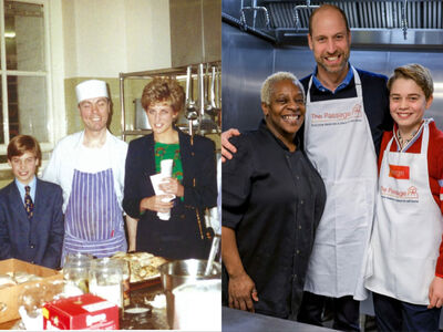 威廉承襲黛安娜王妃善心　帶長子為街友備餐