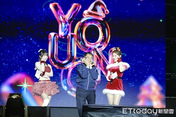 ▲「2026台南好young」耶誕搖滾演唱會在永華市政中心開唱，現場湧入超過15萬人次。（記者林東良翻攝，下同）
