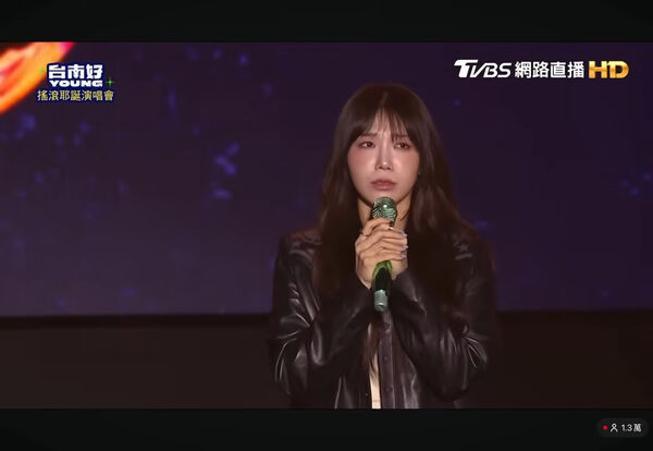 ▲▼現場兒童走失　Apink恩地台南開唱急幫尋人：爸爸，快去找孩子！。（圖／翻攝自TVBS）