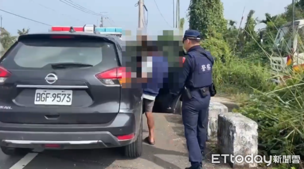 ▲▼屏東男尾隨女騎士噴不明液體，遭警方帶回。（圖／記者陳崑福翻攝）