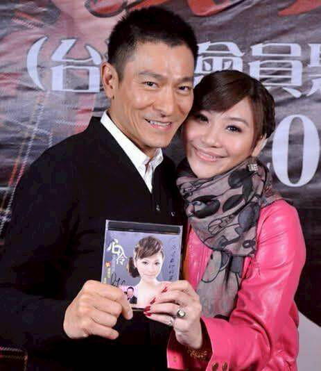 ▲▼ 「葡萄姑娘」林紫君與劉德華。（圖／欣代唱片提供）