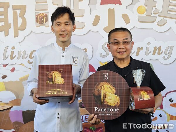 ▲獲為世界冠軍的Feeling18聖誕麵包潘那朵尼(Panettone)分享會 ，啦啦隊女神李多慧首邀甜蜜加持。（圖／記者高堂堯攝）