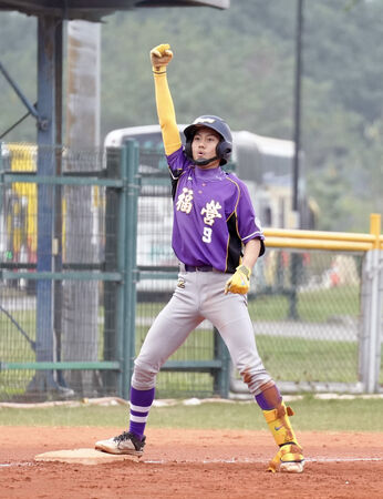 ▲福營國中范聖文掃出三壘安打。（圖／台北市棒球協會提供）