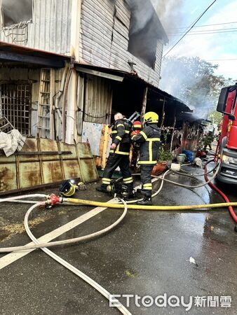 ▲埔里鎮建國路發生住宅火警。（圖／記者高堂堯翻攝）