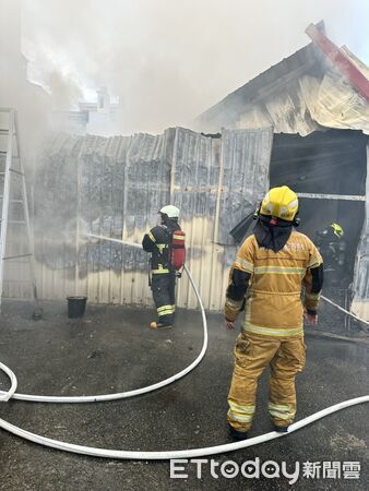 ▲埔里鎮建國路發生住宅火警。（圖／記者高堂堯翻攝）