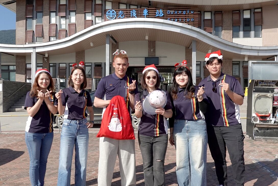 ▲▼歐德集團,愛心大使潘慧如,高聖恩,偏鄉送暖。（圖／歐德集團提供）