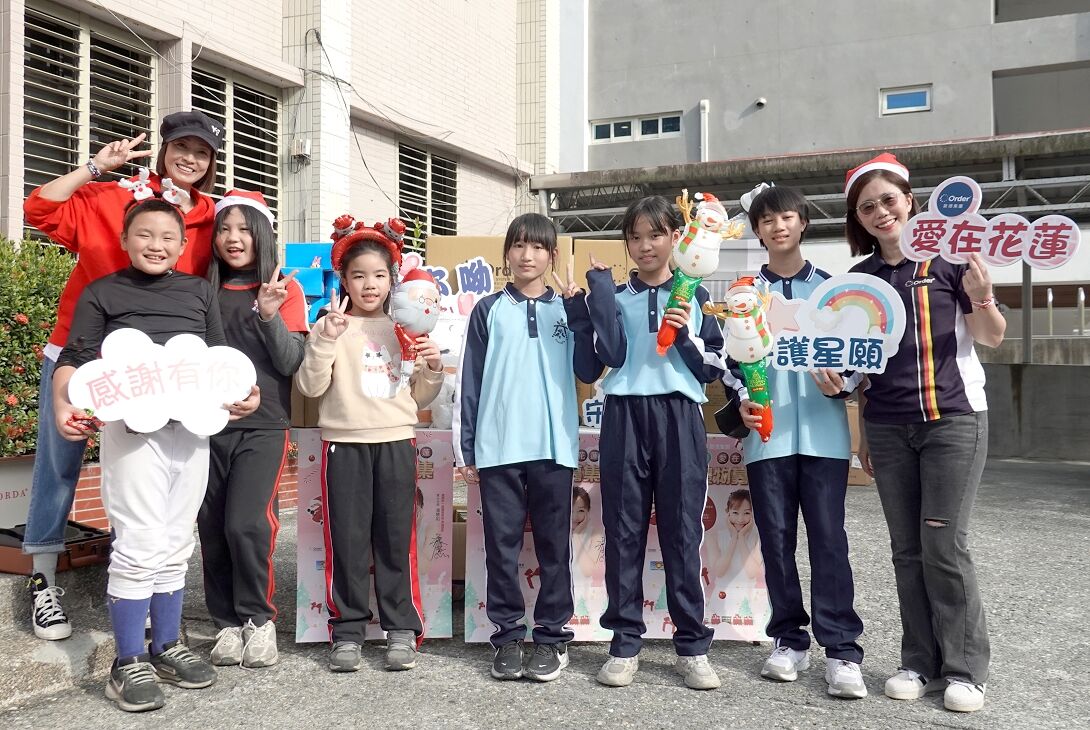 ▲▼歐德集團,愛心大使潘慧如,高聖恩,偏鄉送暖。（圖／歐德集團提供）