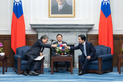 賴清德接見萩生田光一　「感謝高市首相對台海和平穩定的重視」