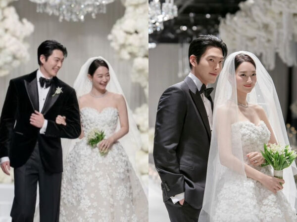 申敏兒婚紗細節曝光！選名人愛牌Elie Saab甜嫁金宇彬　夢幻心型領超美