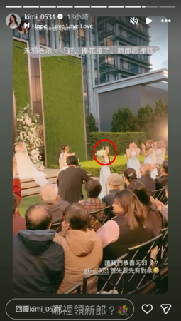 ▲▼陳詩媛王齊麟婚禮。（圖／翻攝自Instagram）