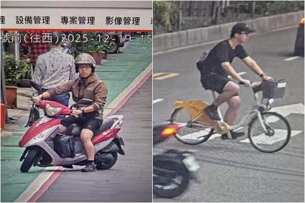 ▲張文縱火後數度變裝製造斷點，並於19日下午4時59分穿著連身雨衣、拖著行李箱走進北捷M8出口，開始實施殺人計畫。（圖／記者張君豪翻攝）