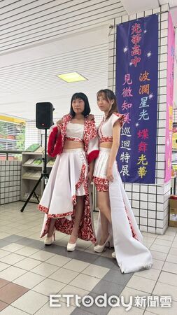 ▲光華高中校慶系列活動登場，藝術巡迴展讓校園充滿美感與創意。（記者林東良翻攝，下同）