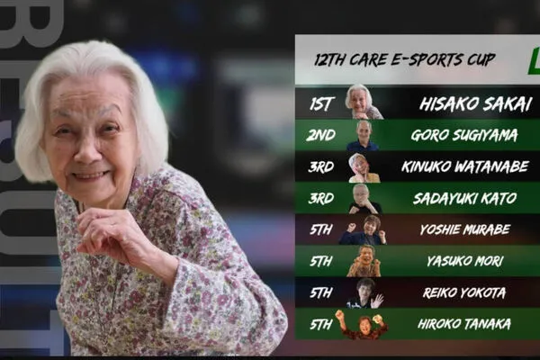 ▲日本92歲阿嬤在電競比賽中奪得冠軍。（圖／翻攝Ｘ）